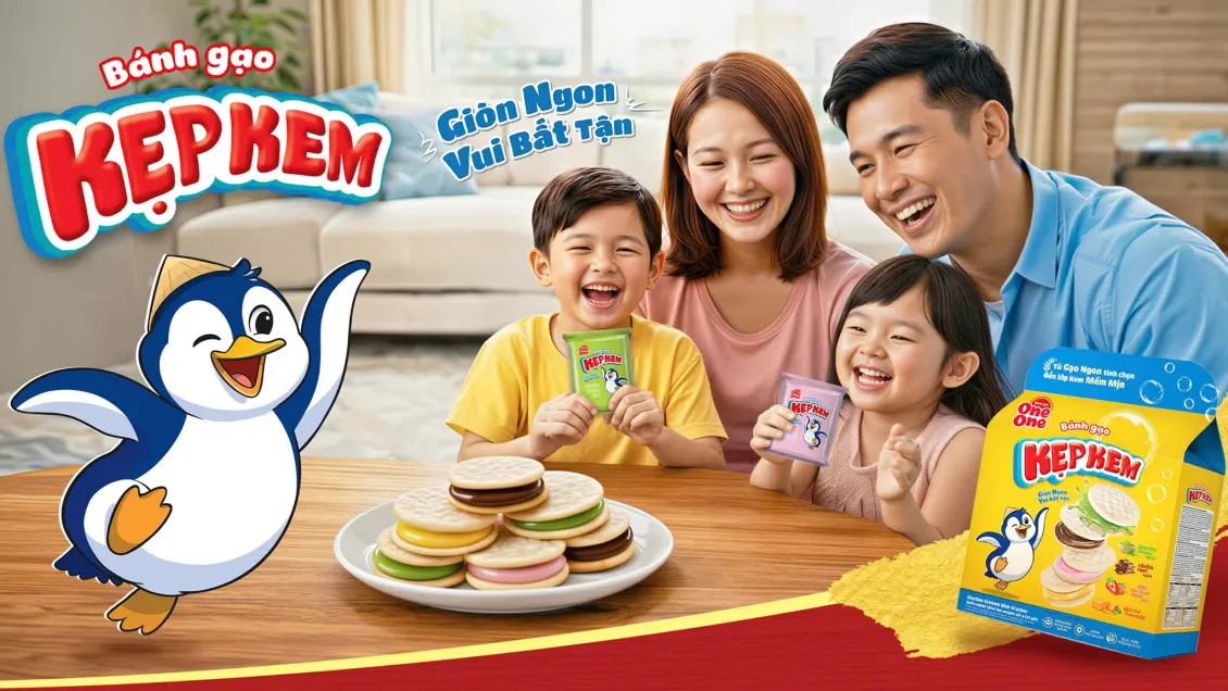 Bánh gạo kẹp kem