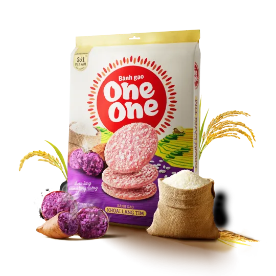 Bánh gạo khoai lang tím