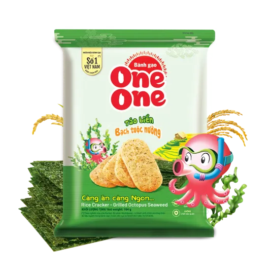 Bánh gạo tảo biển bạch tuộc nướng